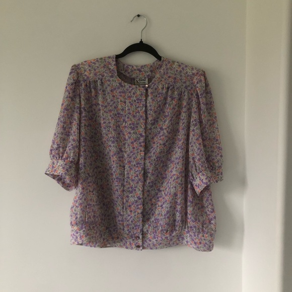 Tops - Vintage‎ D’Allaird’s Floral Top | Size 14